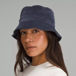 Lululemon Corduroy Bucket Hat Wide Wale True navy NWT